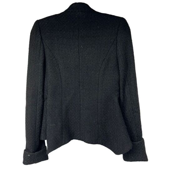 TOV Holy Black Wool Blend Open Blazer Jacket Women’s Sz 40 M - Picture 2 of 11